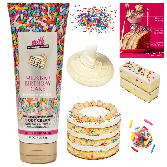 BBW Milk Bar Birthday Cake 2PC NEW FULL-SIZE - Picture 15 of 16